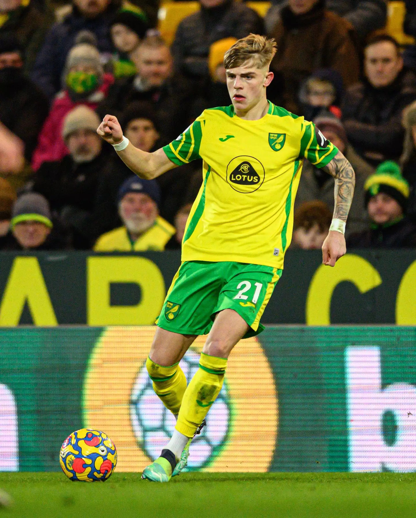Brandon Williams at Norwich City last season. (Alamy)