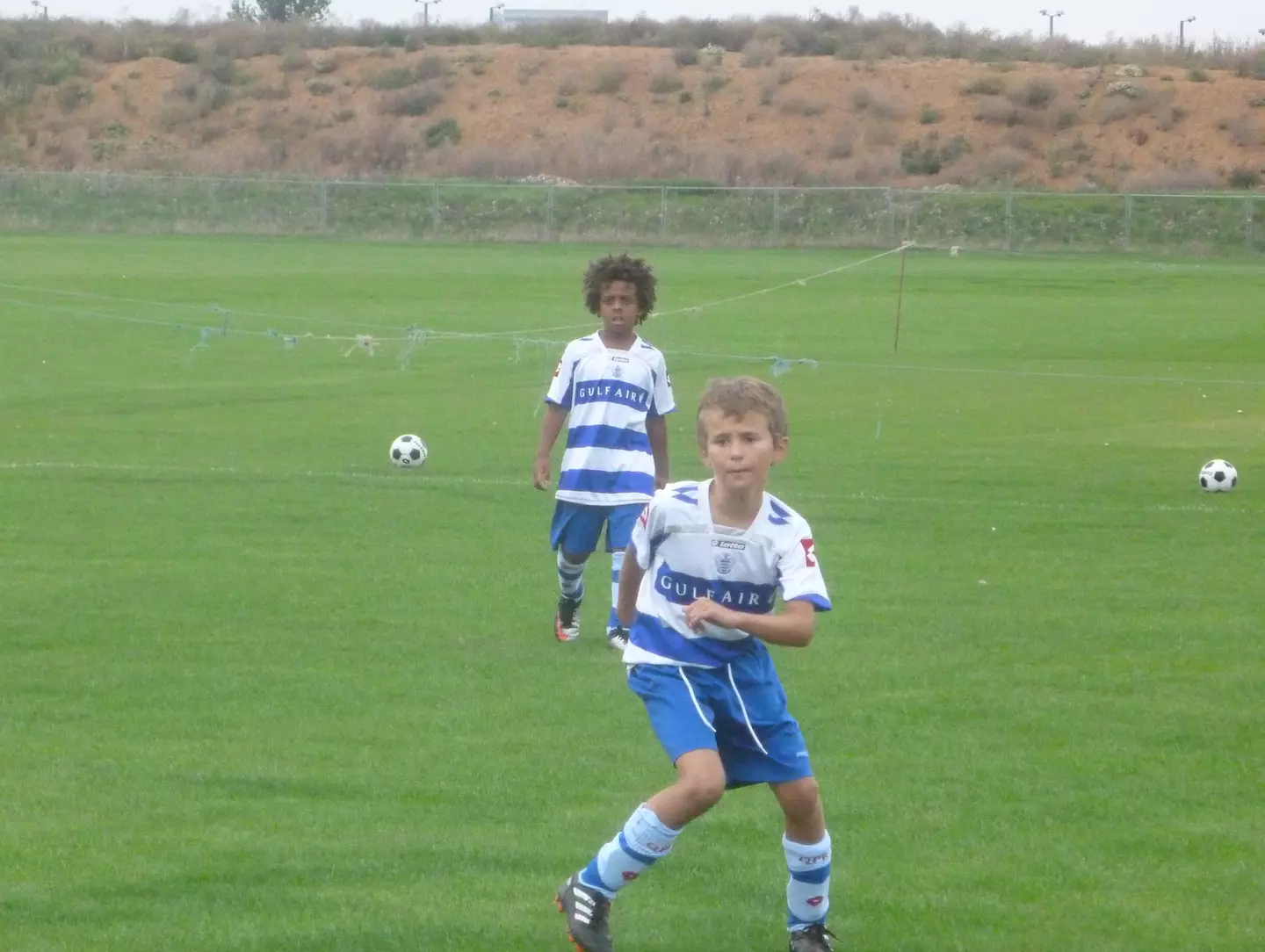 James playing at QPR as a youngster. Image: James Fahmy