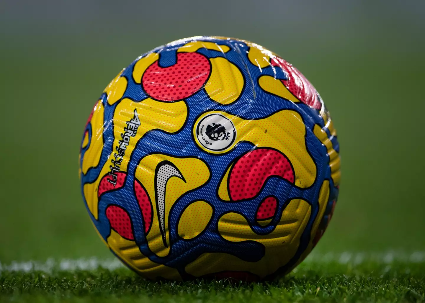 The official Premier League match ball by Nike. Image: Getty