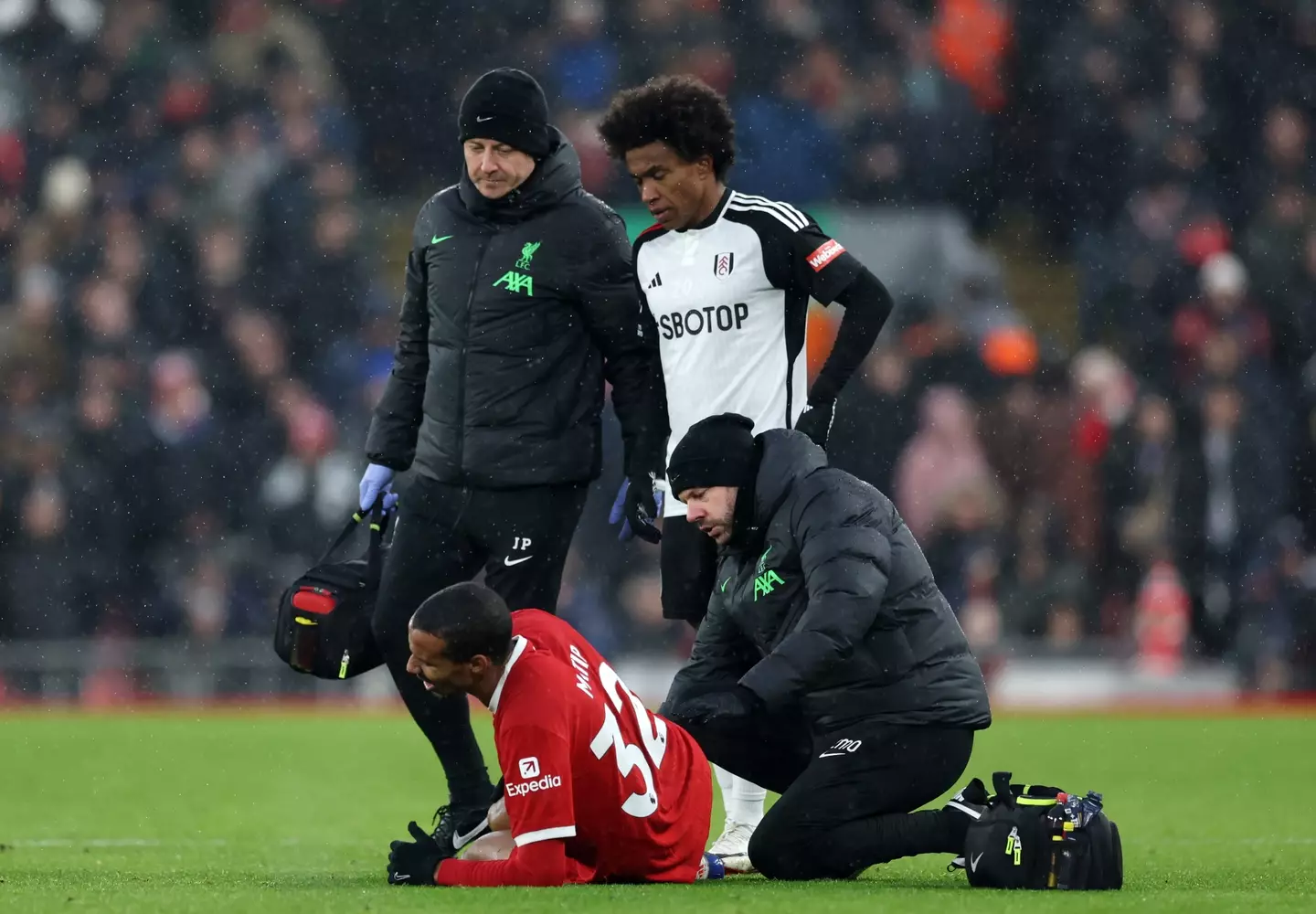 Joel Matip is likely to miss the rest of Liverpool's season. Image credit: Getty