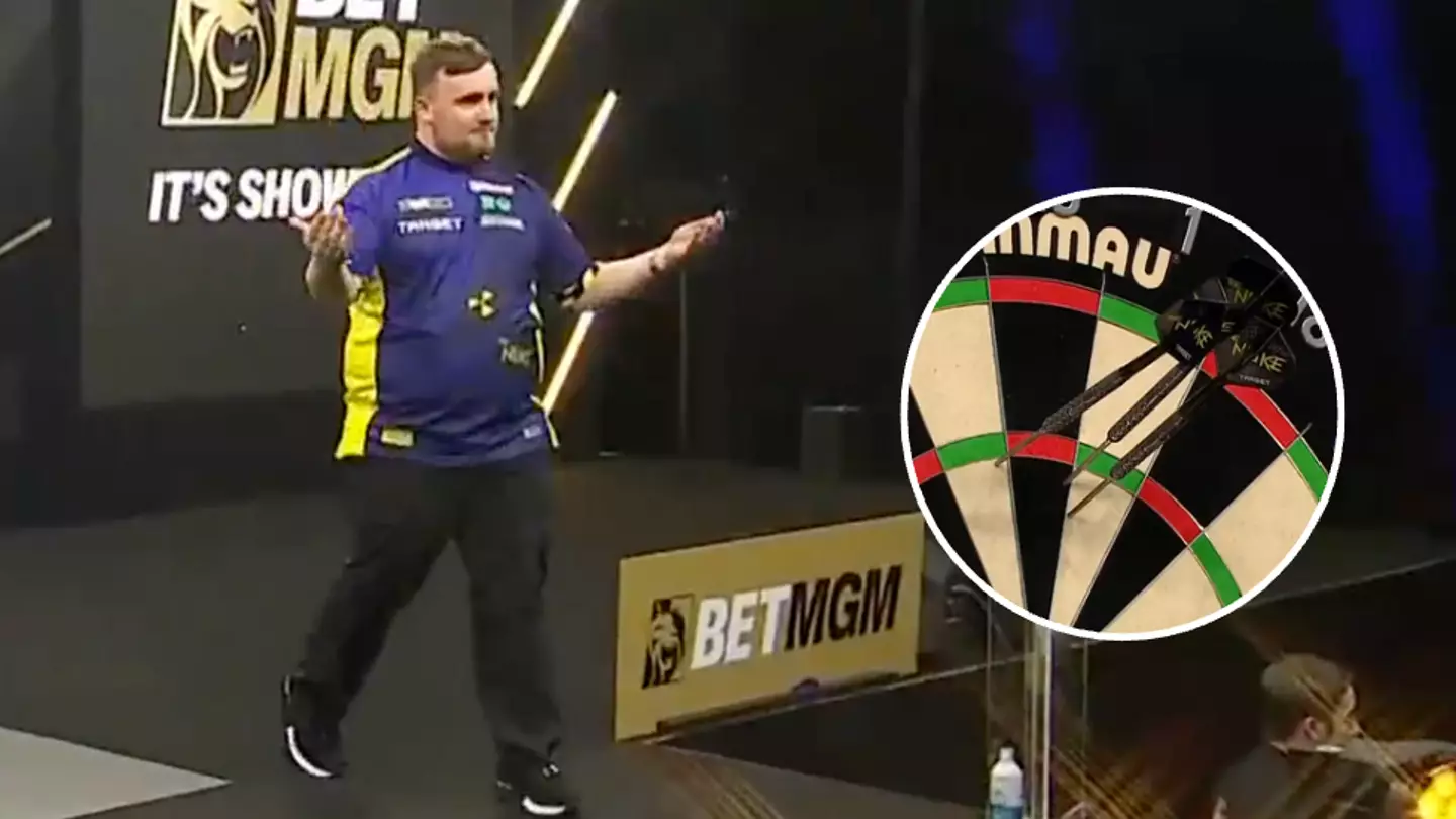 Luke Littler's reaction to hitting 26 has divided opinion as fans react to his shock Premier League defeat to Chris Dobey