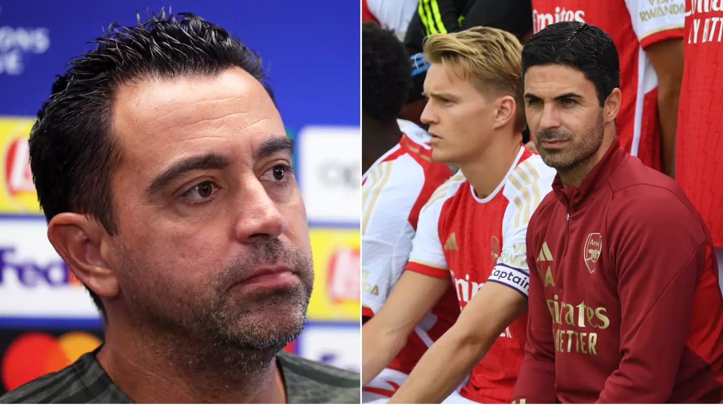 Arsenal fans stunned by Xavi's latest comments as Barcelona 'charged with suspected bribery'