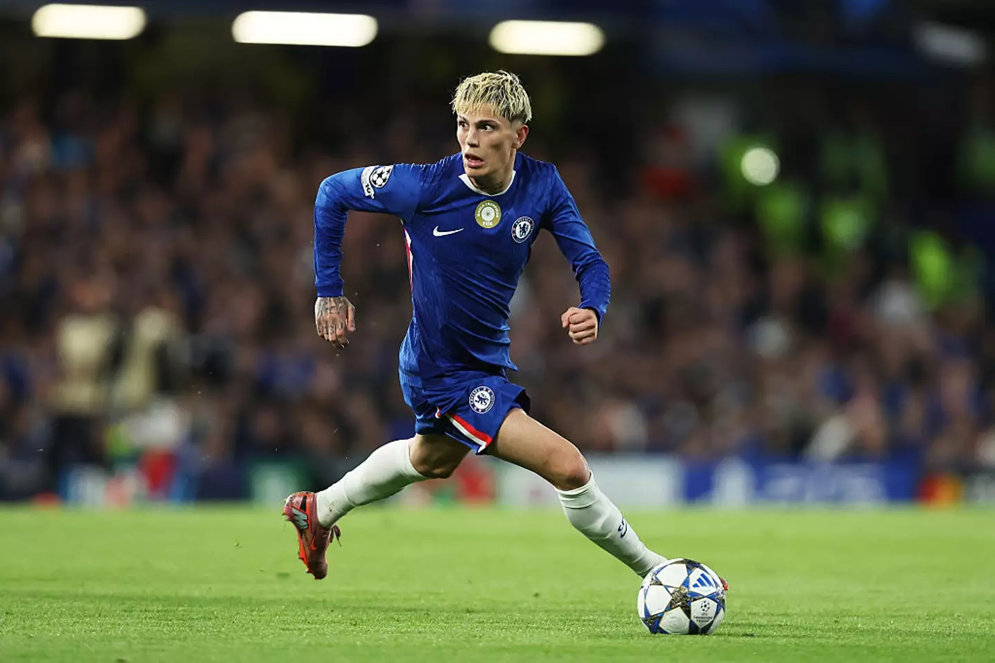 Alejandro Garnacho in action for Chelsea (Credit:Getty)
