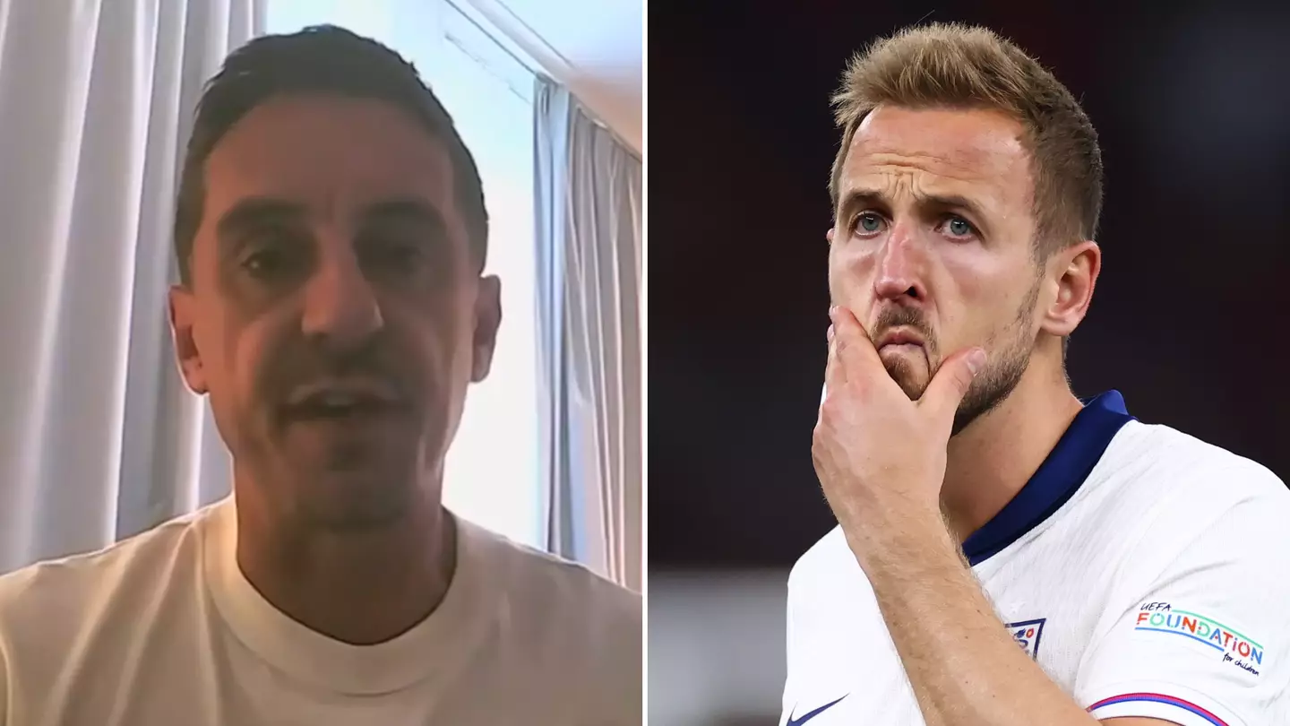 Gary Neville makes incredibly worrying Harry Kane claim after England defeat to Spain