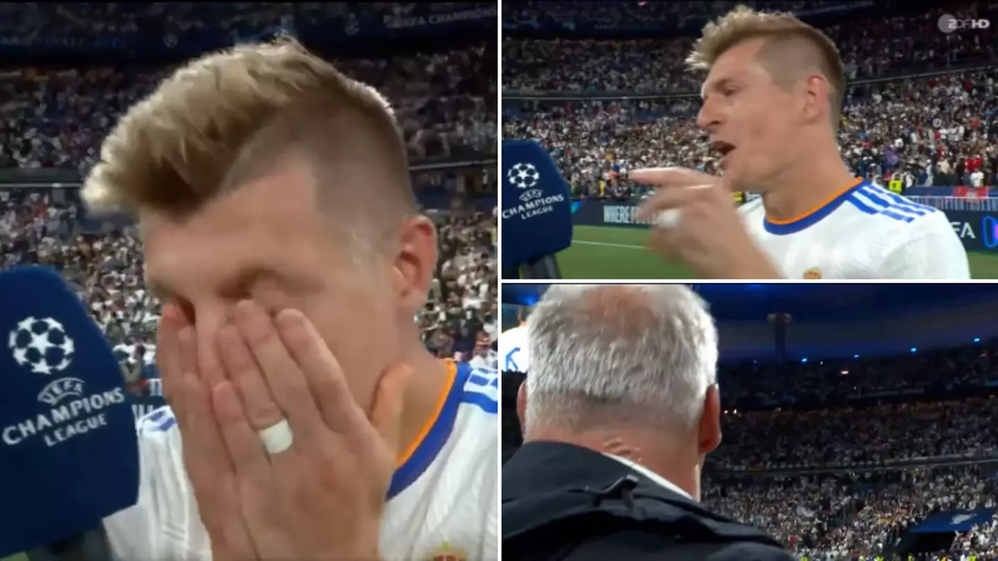 A Furious Toni Kroos Storms Off During Live Post-Match Interview After Being Asked Two ‘S**t Questions'