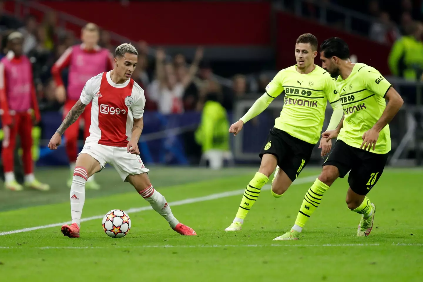 Antony for Ajax against Borussia Dortmund. (Alamy)