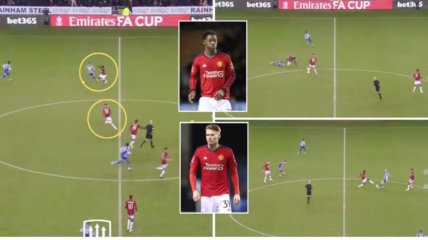 Clip showing 'the difference between Kobbie Mainoo and Scott McTominay' vs Wigan has gone viral