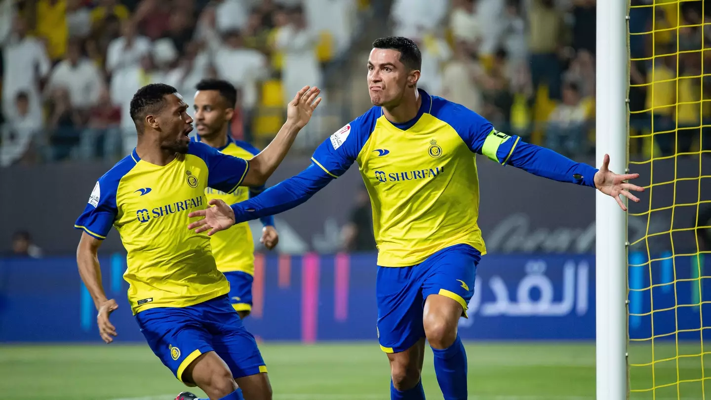 Cristiano Ronaldo celebrates a goal