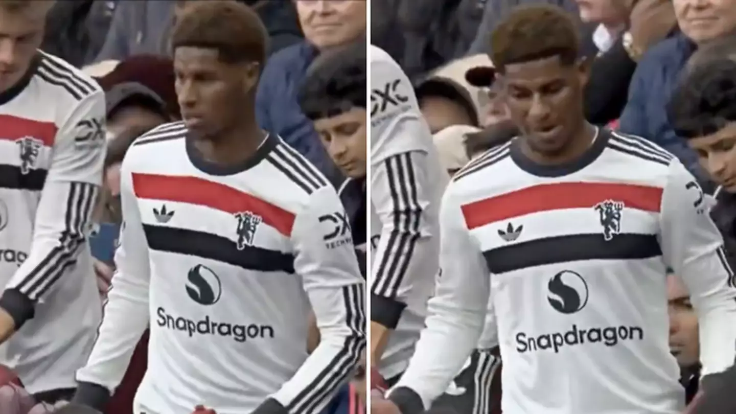 Man Utd fans think they’ve worked out Marcus Rashford’s damning three-word message after being subbed during Aston Villa draw