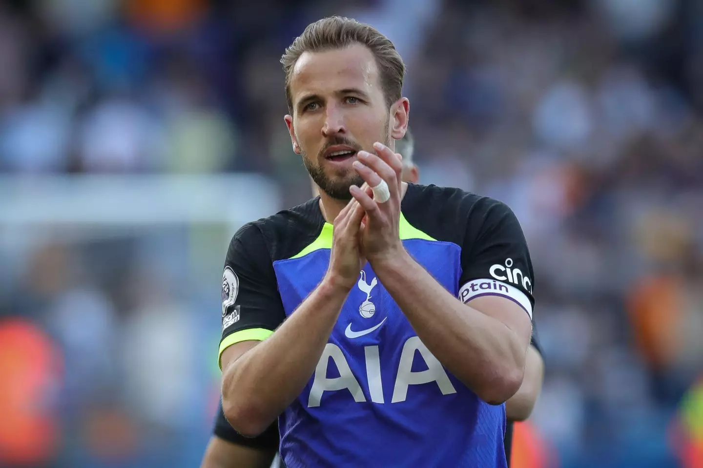 United may need to look elsewhere from Kane. Image: Alamy
