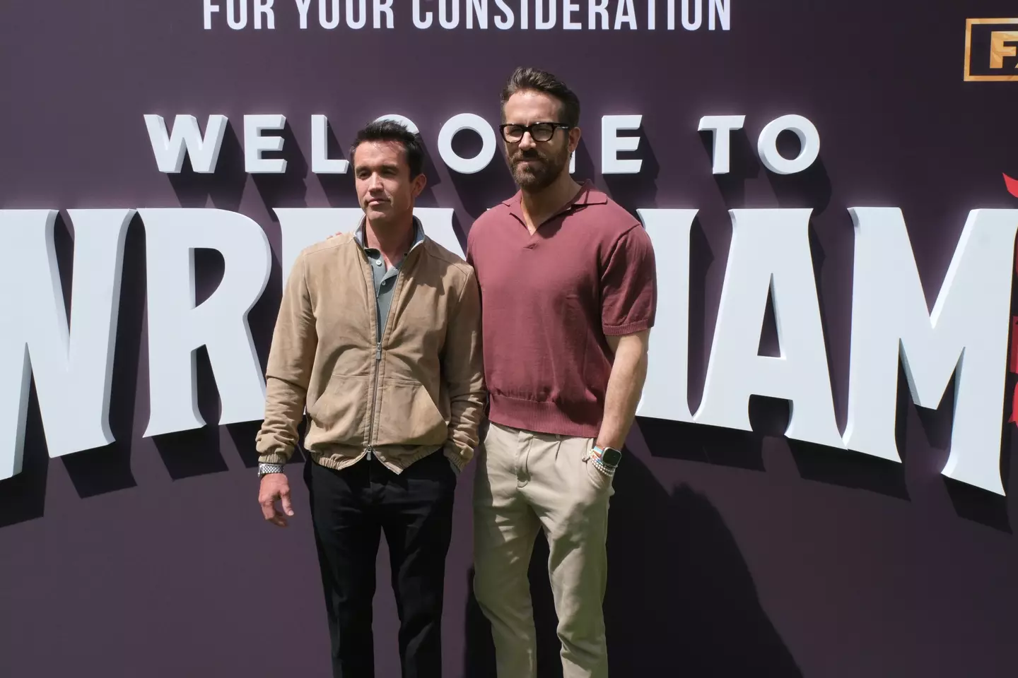Wrexham owners Rob McElhenney and Ryan Reynolds. Image: Getty