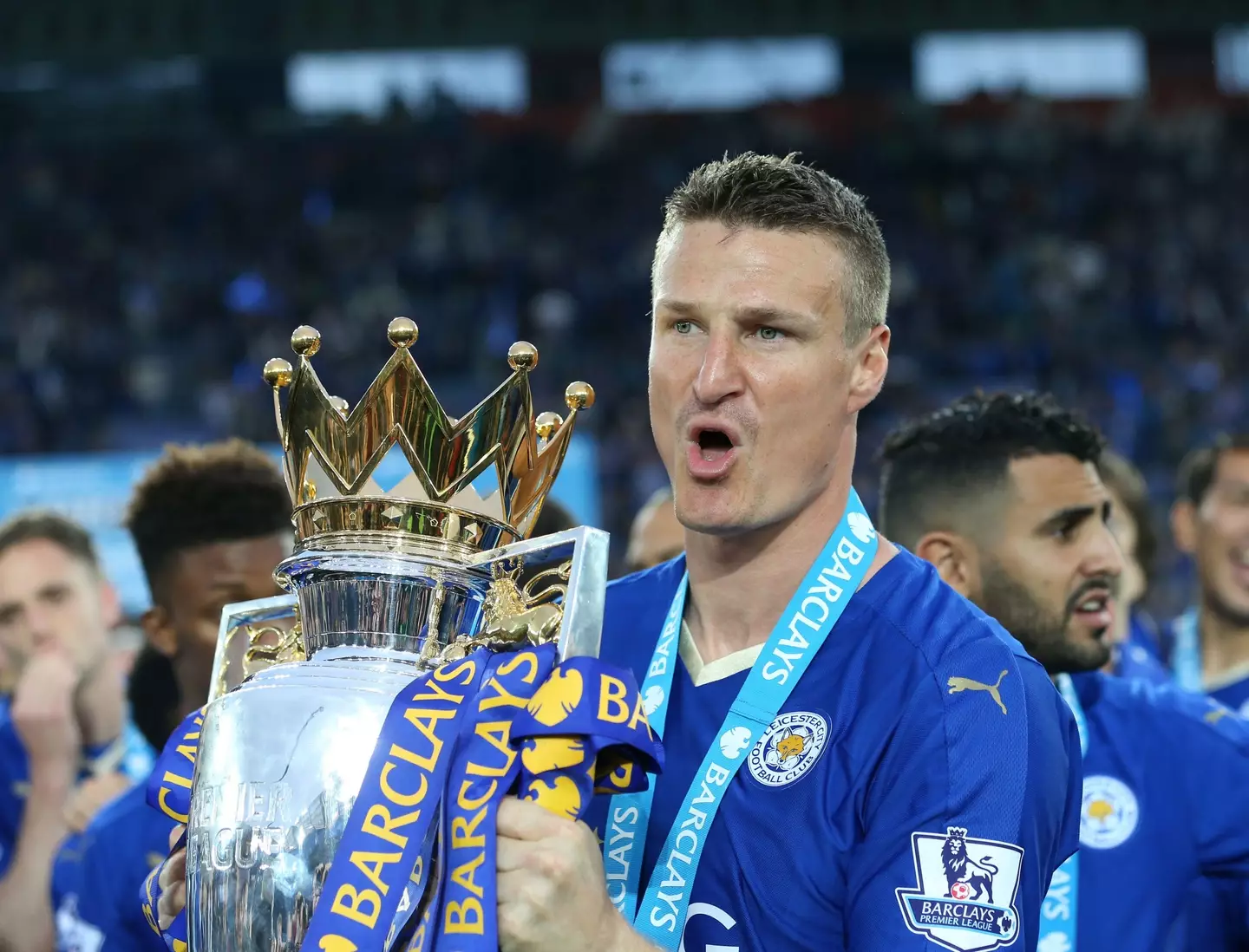 Huth also won the league with Leicester. Image: Alamy
