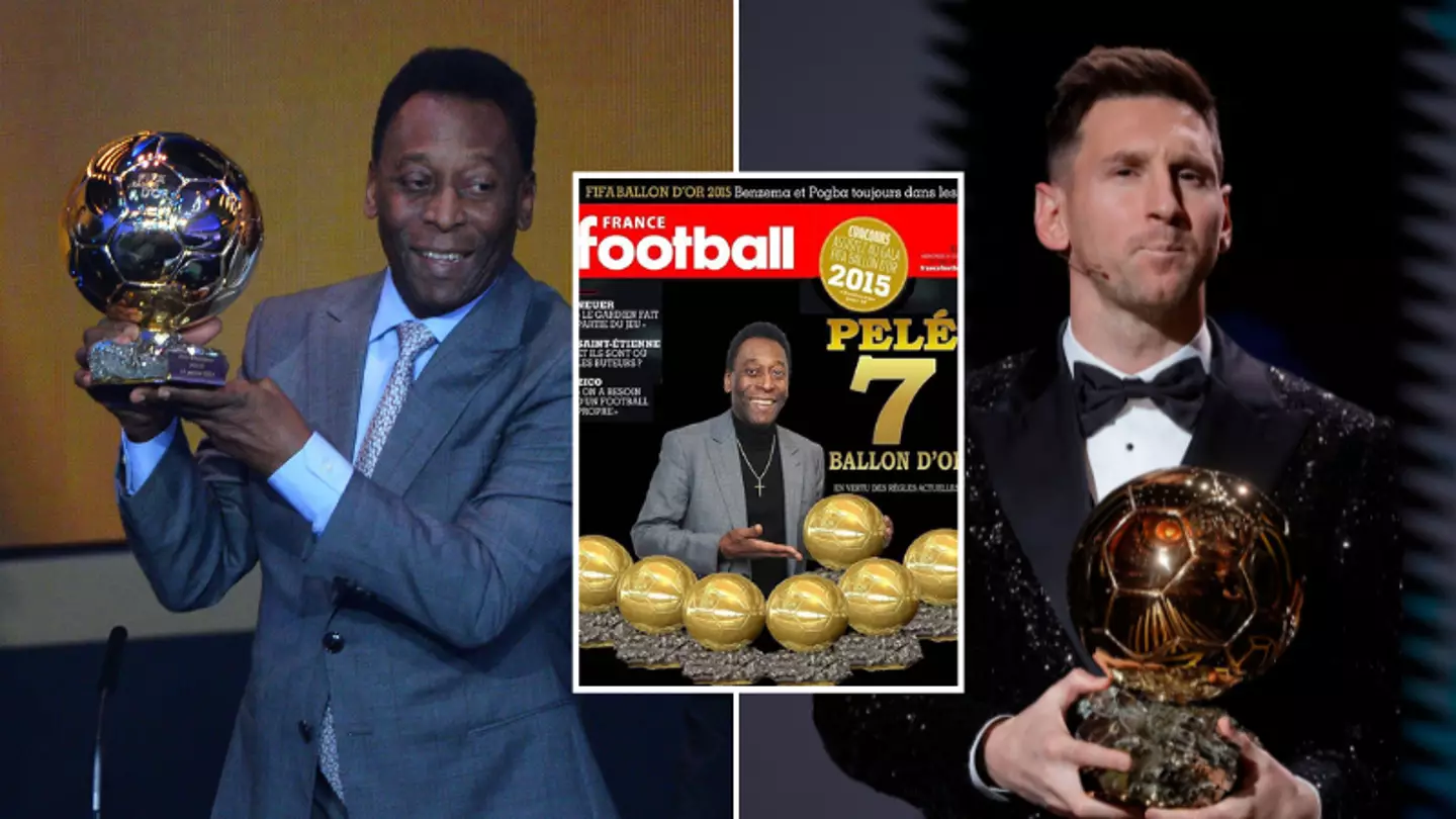 Pele actually has same number of Ballon d'Ors as Lionel Messi according to France Football