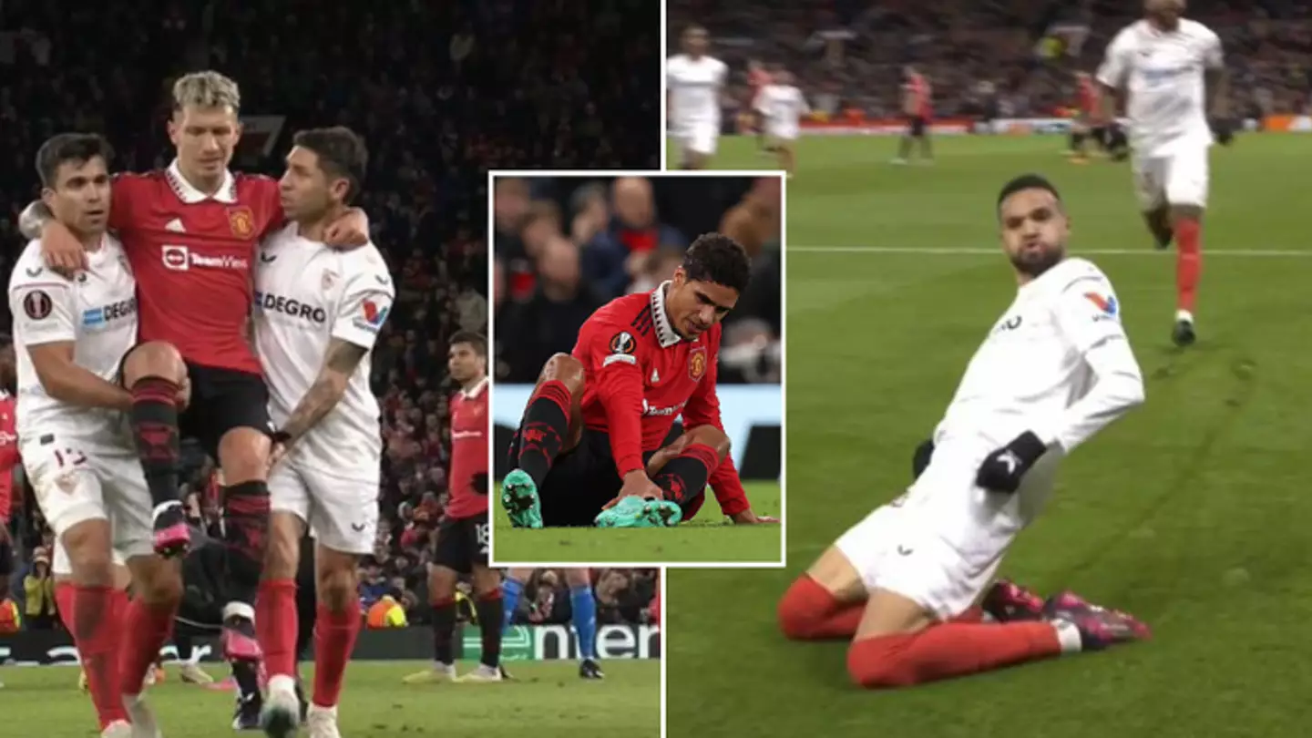 Lisandro Martinez broke down in tears after injury as Sevilla score late equaliser vs Man United