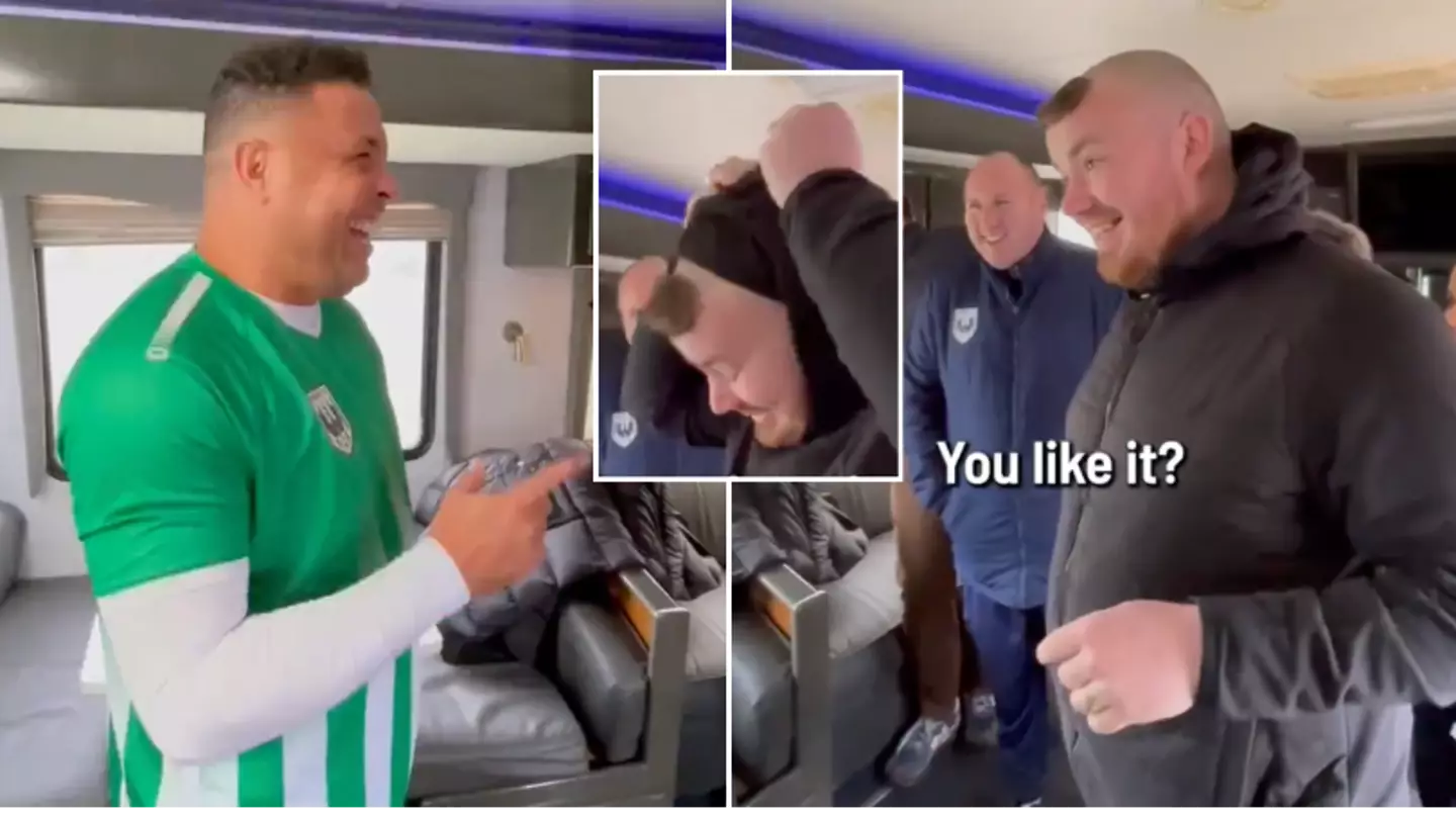 'R9' Ronaldo meets fan with his infamous 2002 haircut and makes 'divorce' comment