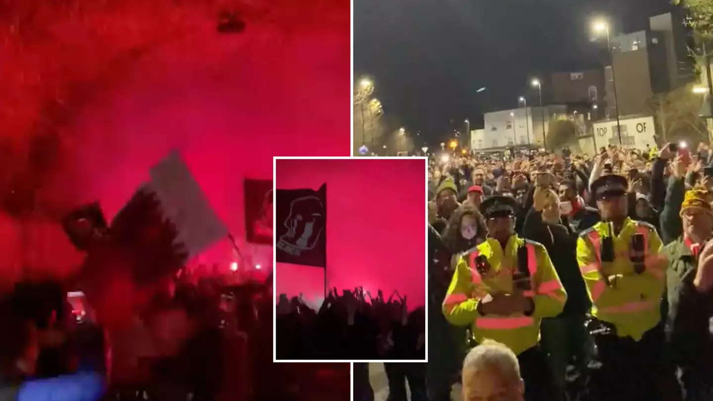 Arsenal fan 'ultras' filmed ahead of West Ham game, fans are divided over the footage