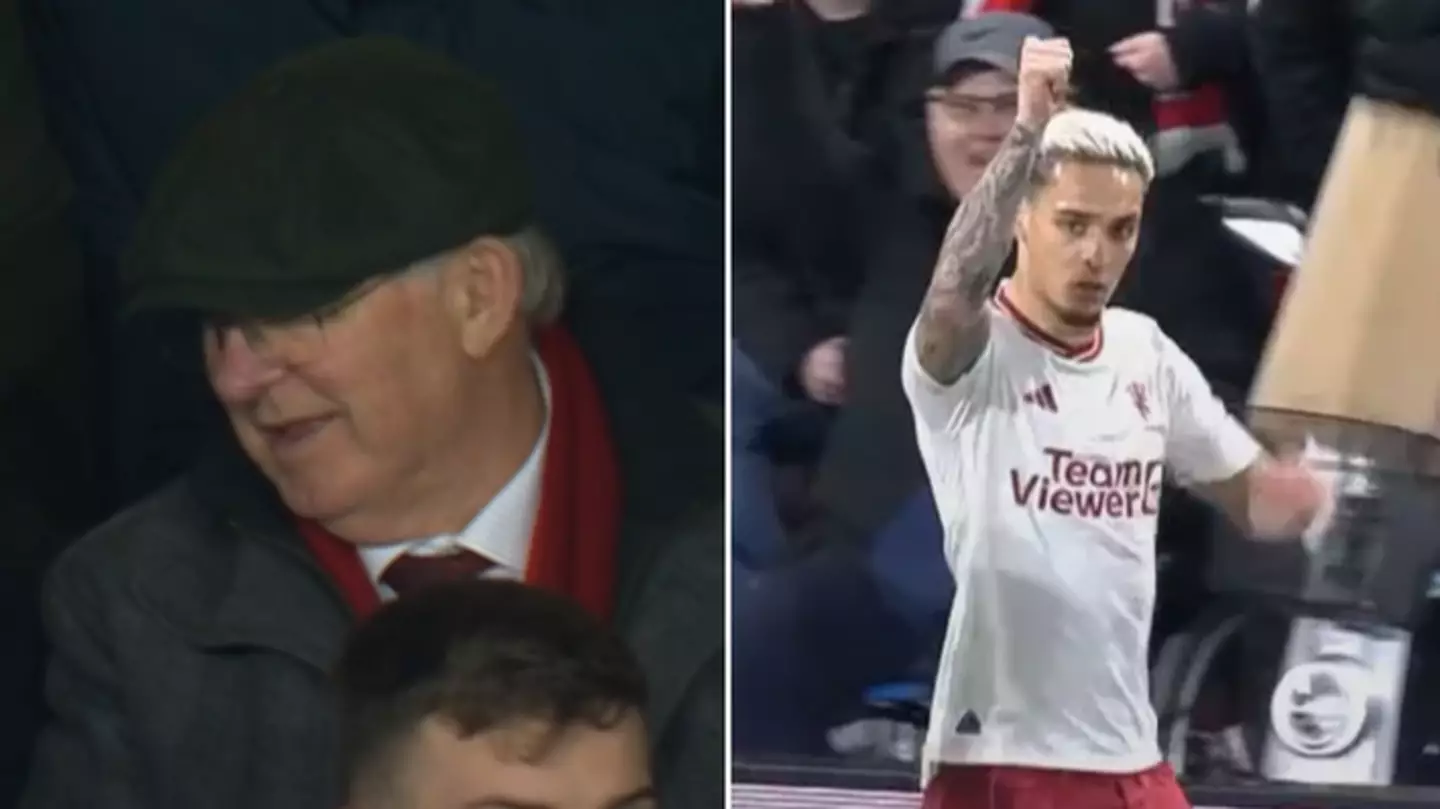 Man Utd fans spot Sir Alex Ferguson's reaction to Antony mistake during Nottingham Forest clash
