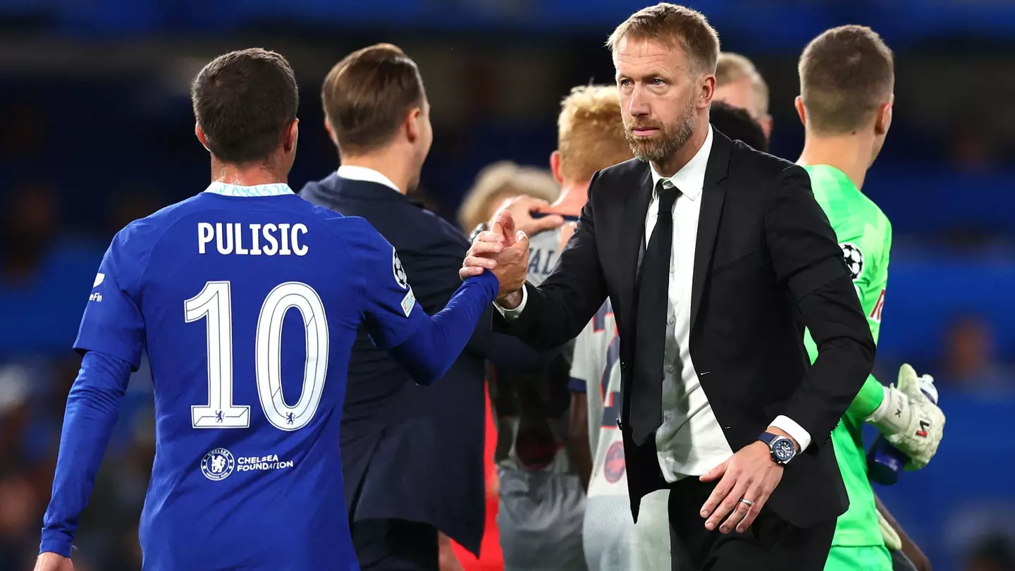 Graham Potter and Christian Pulisic. (Alamy)