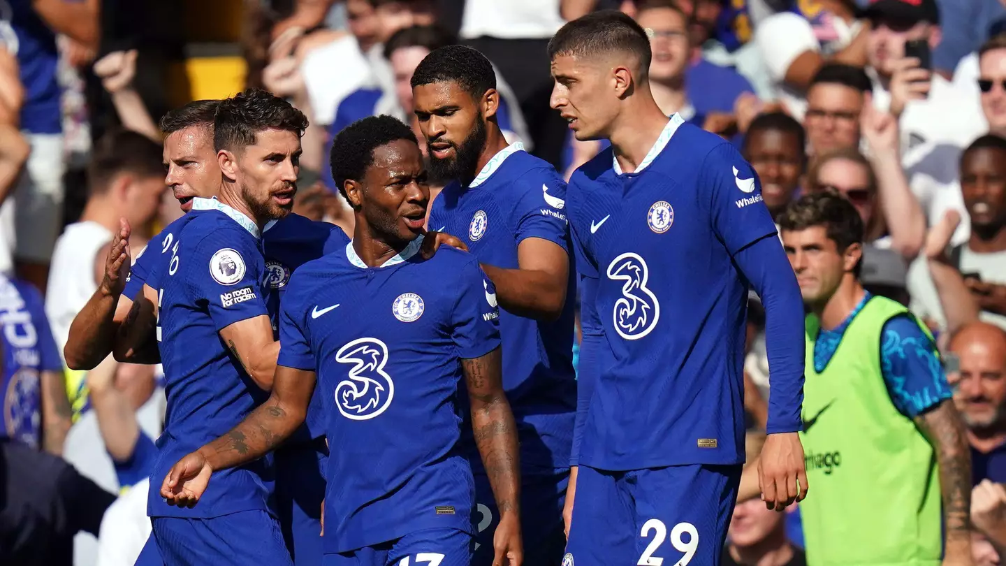 Raheem Sterling celebrates his second goal against Leicester City. (Alamy)