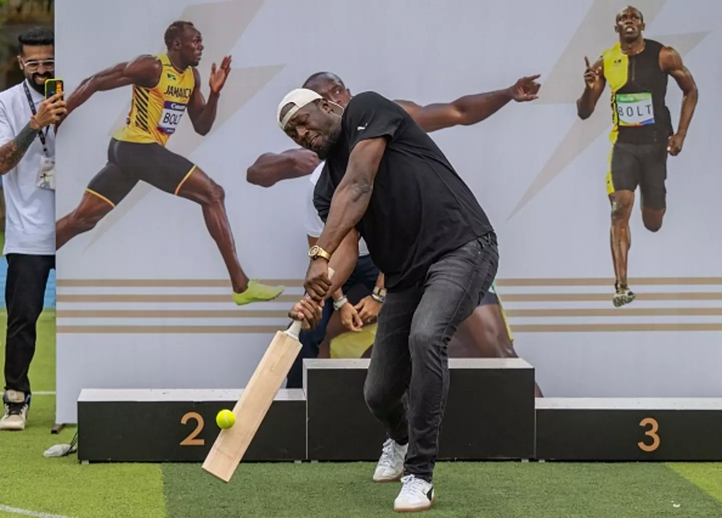 Bolt is a lifelong cricket fan and former amateur player (Image: Getty)