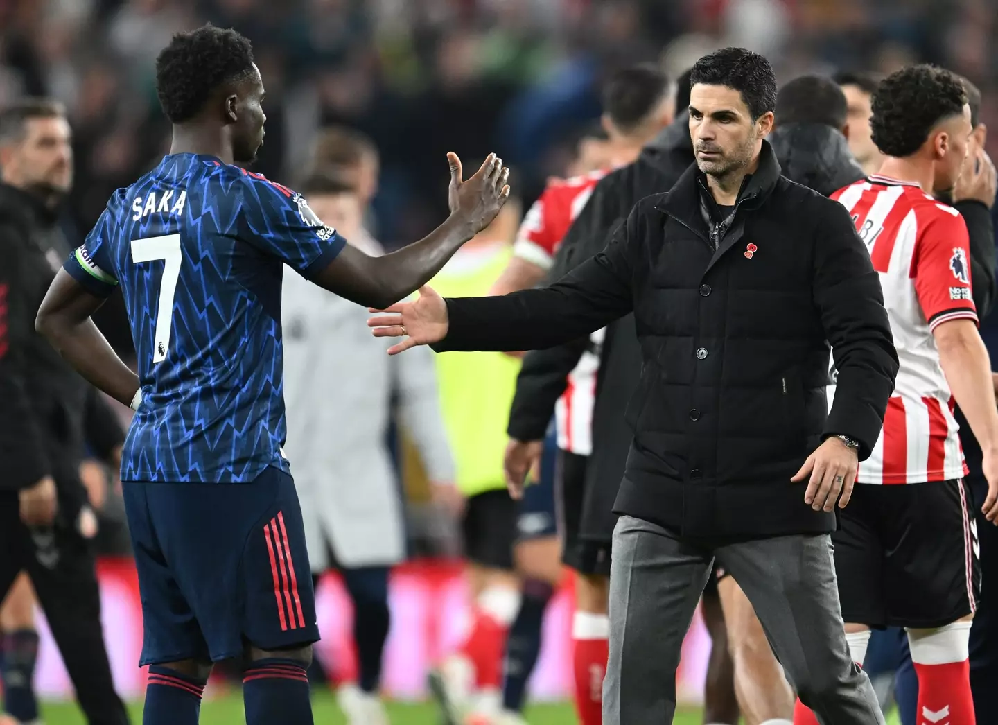Bukayo Saka scored for Arsenal in the draw against Sunderland. (Image: Getty)