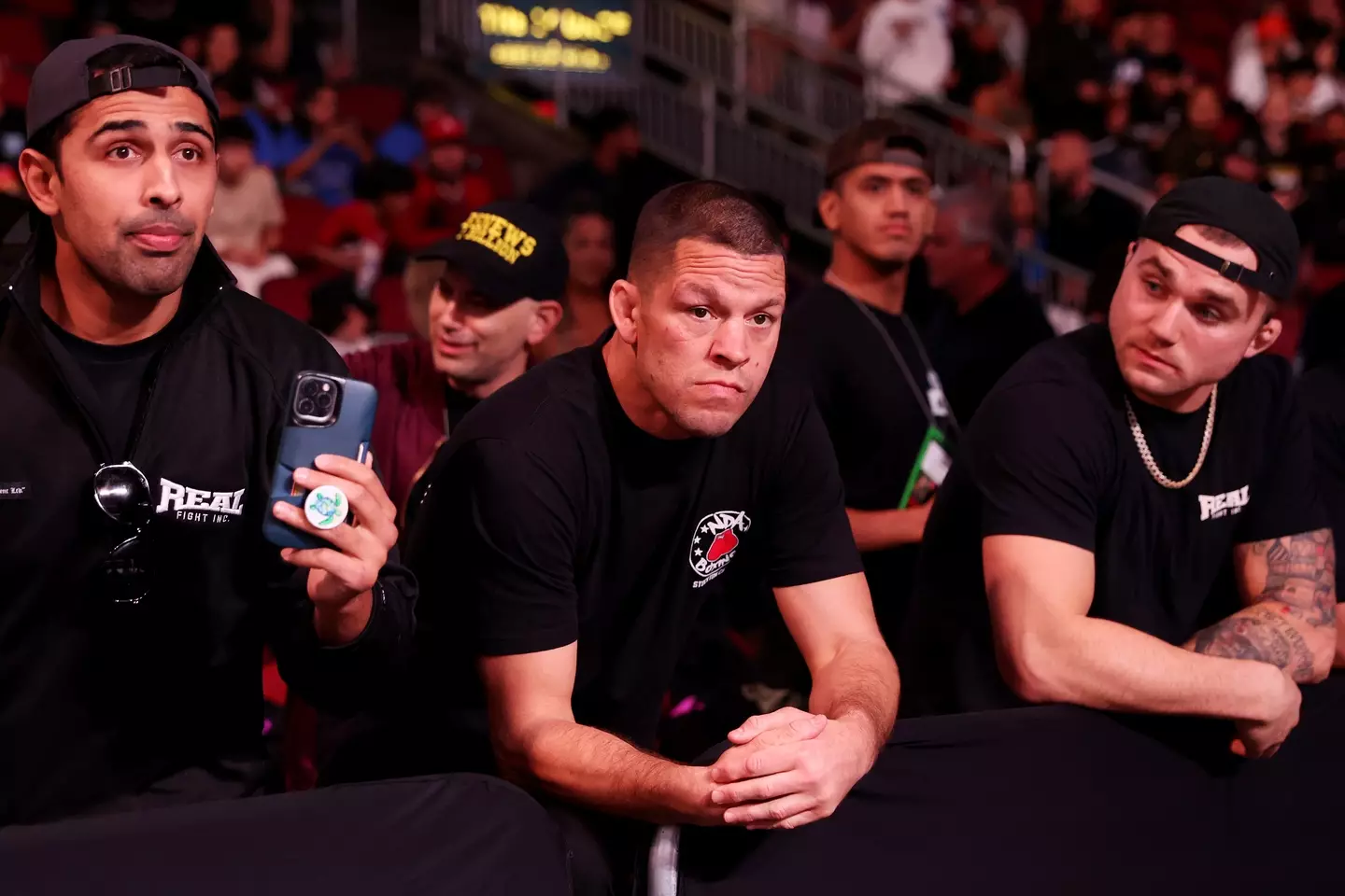 Nate Diaz at Jake Paul vs Anderson Silva.