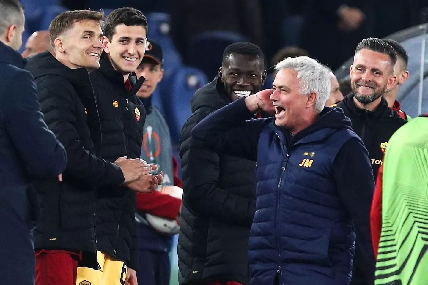 Mourinho celebrated the win. Image: Alamy