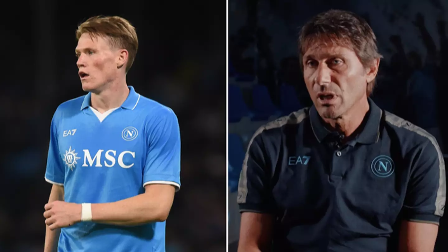 Antonio Conte rubs Man Utd and Erik ten Hag's noses in it with Scott McTominay comments as Napoli go top of Serie A
