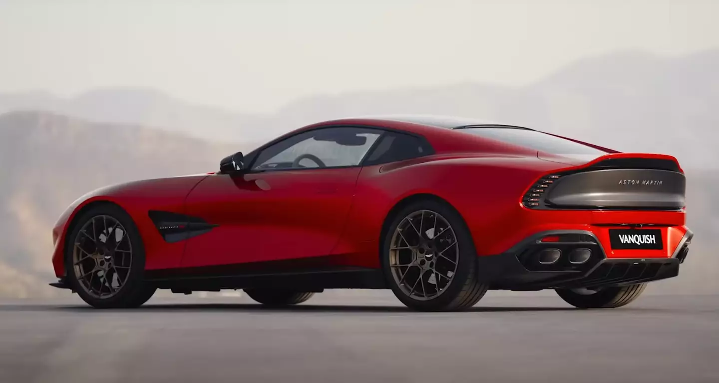 The Aston Martin Vanquish was unveiled in September (Image: YouTube/Aston Martin)