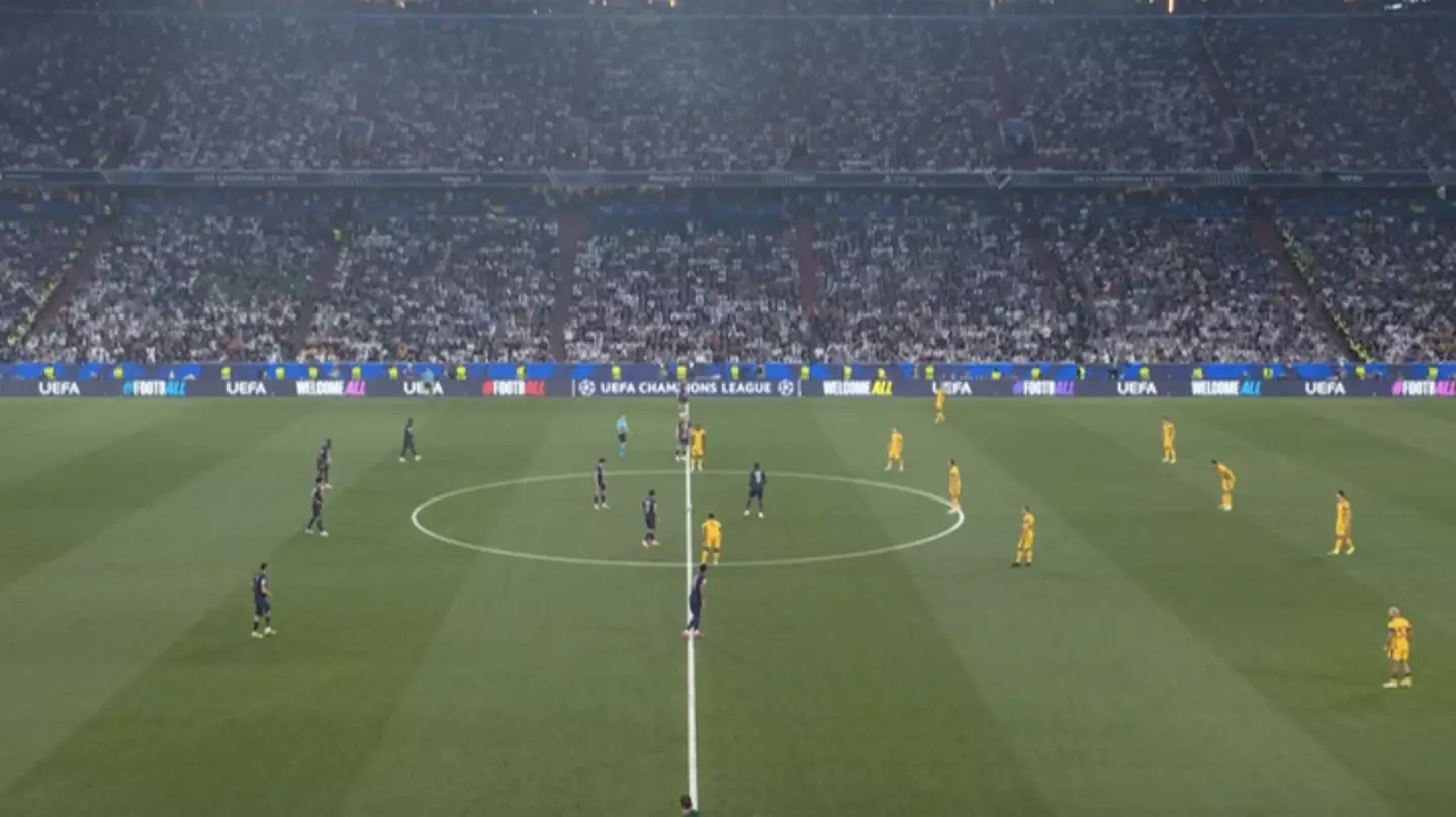 Fans think the Champions League final has been 'ruined' within seconds of kick-off and they're absolutely livid