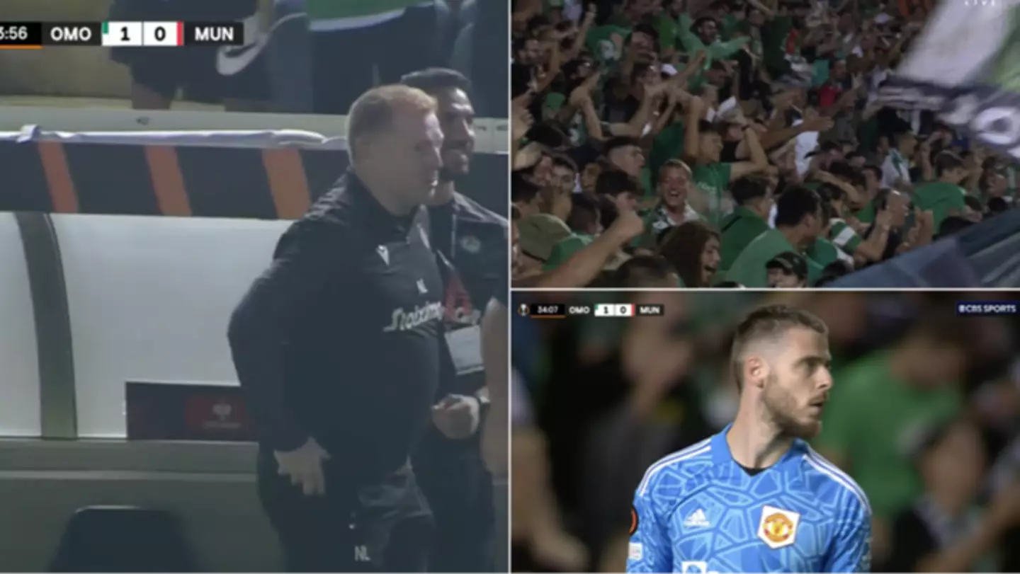 Neil Lennon’s Omonia Nicosia take shock lead against Manchester United