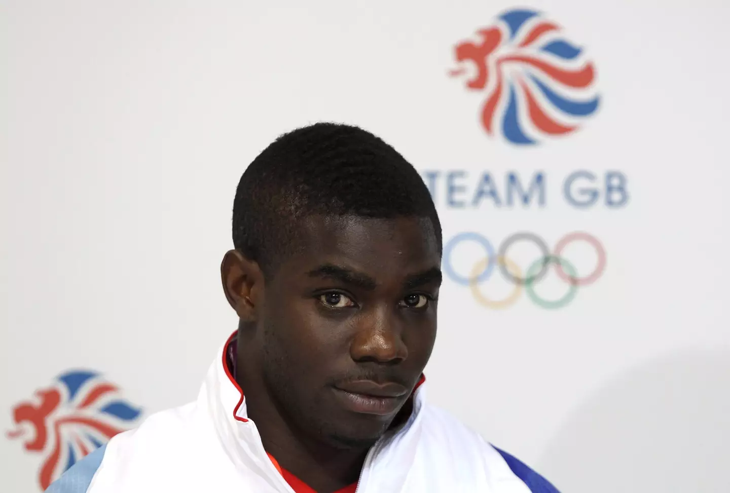 Micah Richards during a press conference at the 2012 Olympics. Image: Getty