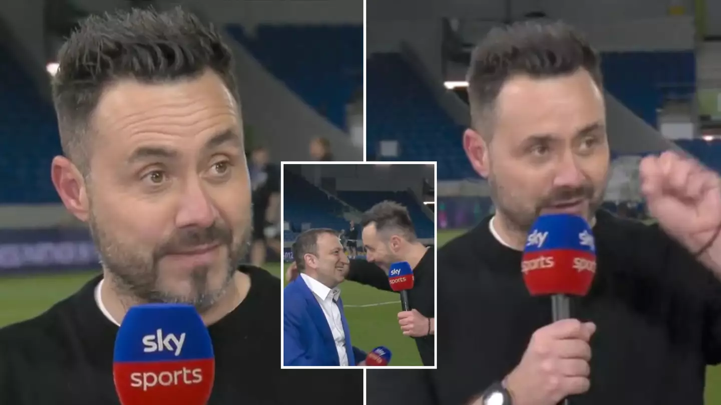 Roberto De Zerbi got a lot of love for his brilliant post-match interview after guiding Brighton to Europa League