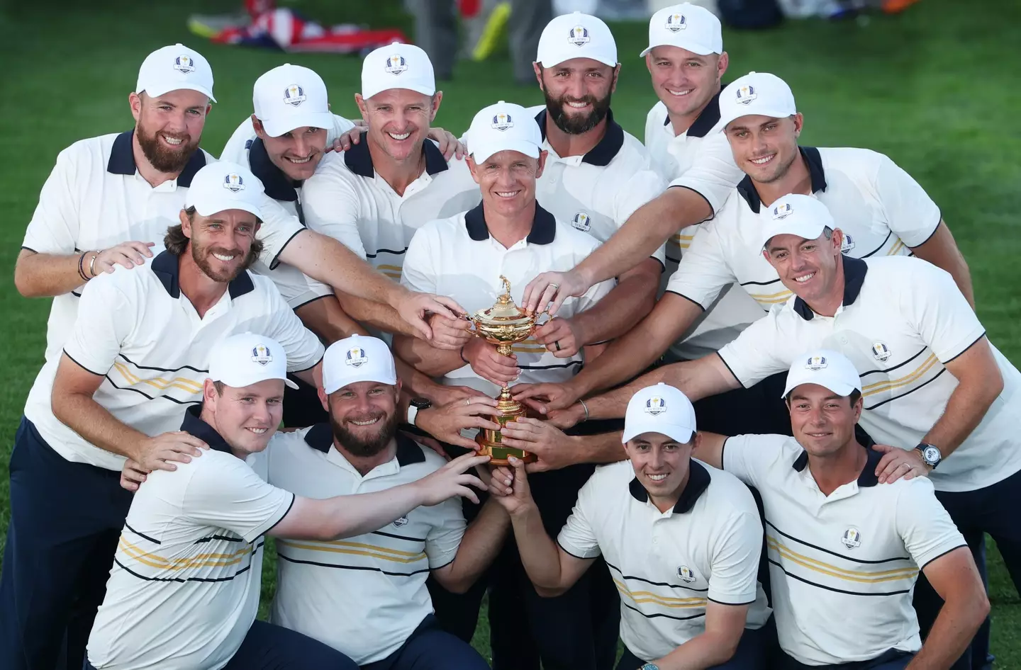 Team Europe celebrate Ryder Cup. Image: Jamie Squire / Staff via Getty