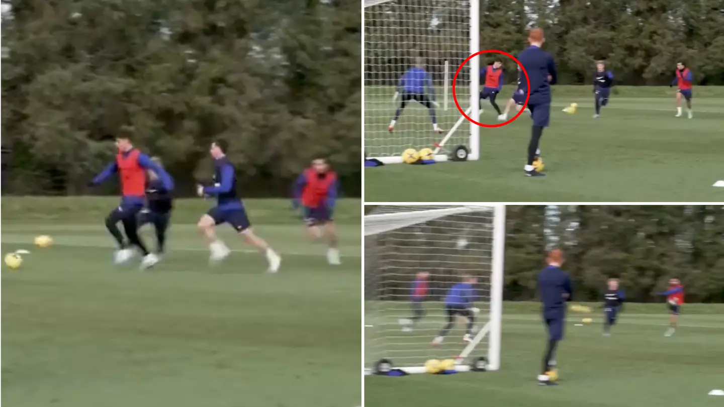 Chelsea fans are very excited by Joao Felix/Kai Havertz footage in training, they think it's the perfect partnership