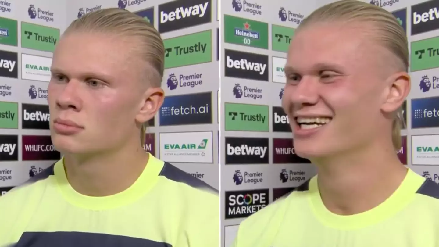 Erling Haaland said it was ‘a bit s**t’ not to score a hat trick on Manchester City debut