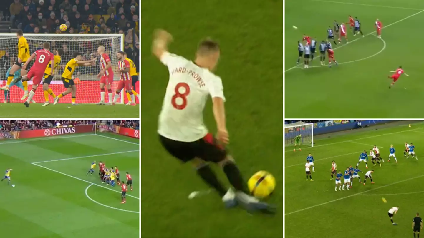A compilation of James Ward-Prowse's last 100 free-kicks has gone viral, his record is unreal