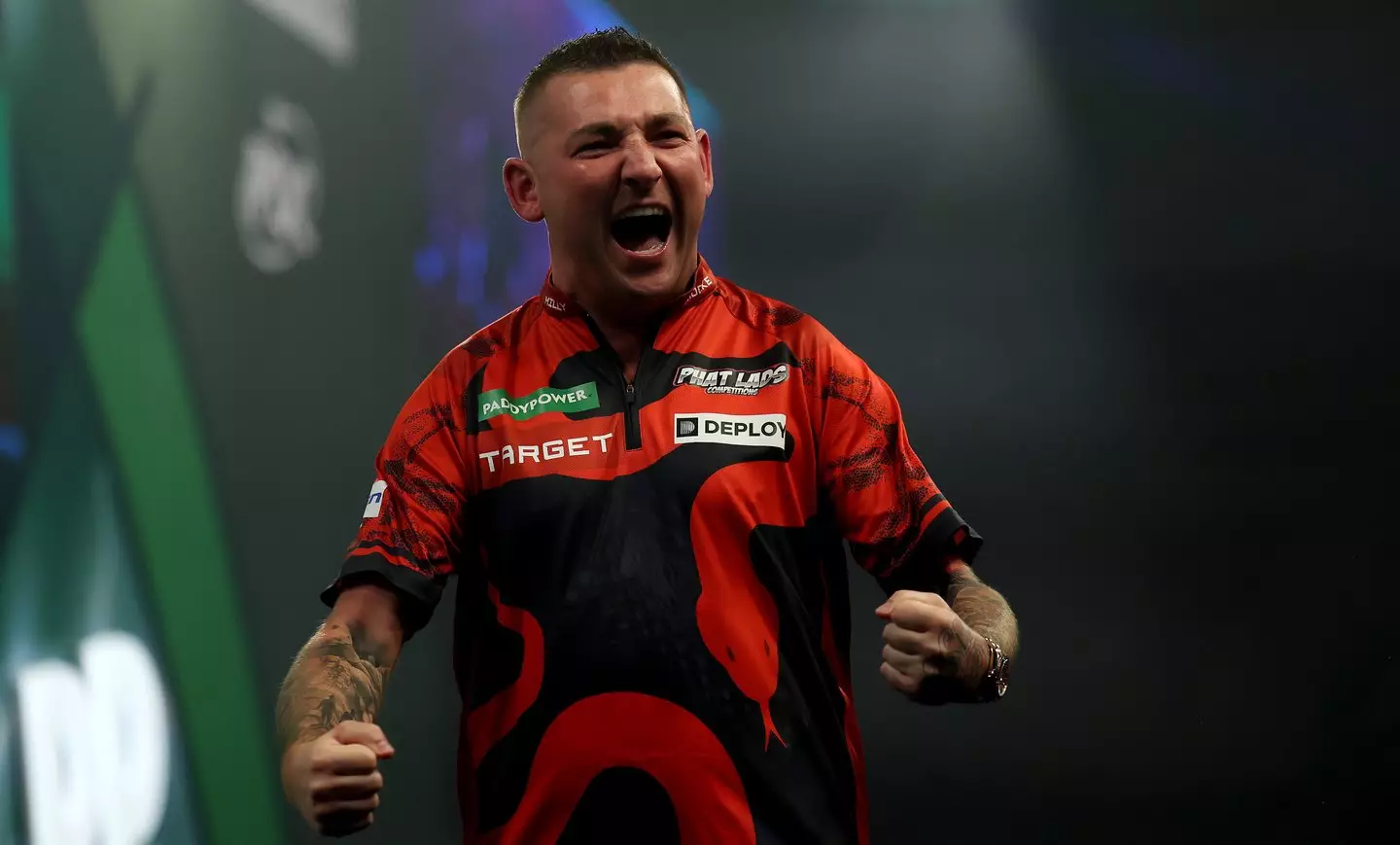 Darts player Nathan Aspinall. (Image: Getty)