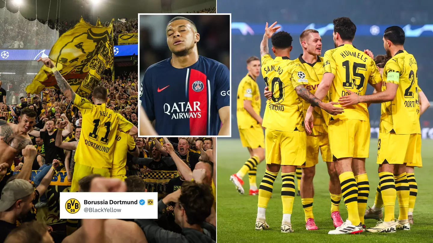 Borussia Dortmund's official account aims savage dig at PSG after reposting four-year old tweet