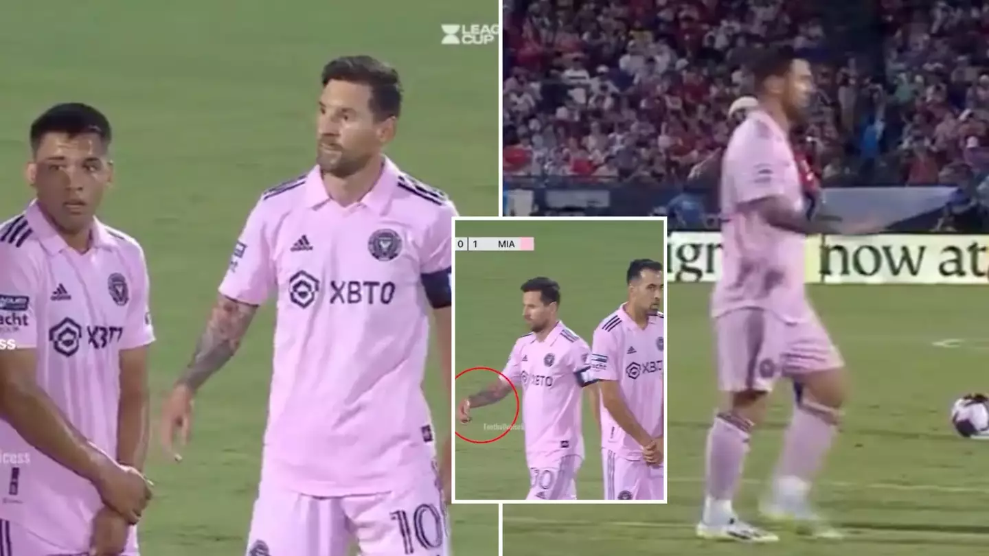 Video of Lionel Messi organising Inter Miami's defence for a set-piece goes viral
