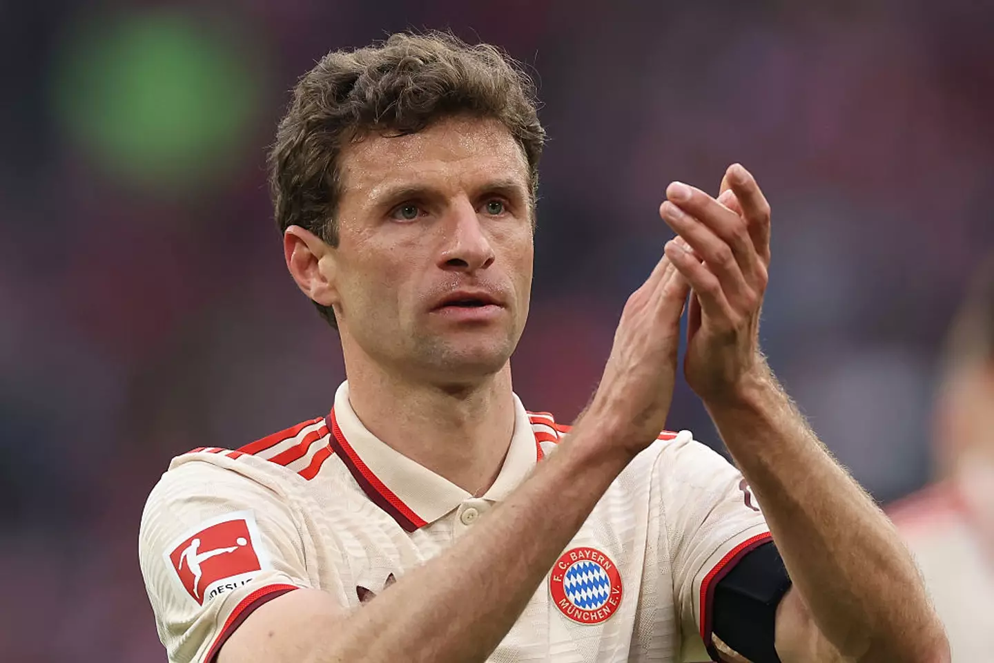 Thomas Muller won a record 12 league titles with Bayern. (Image: Getty)