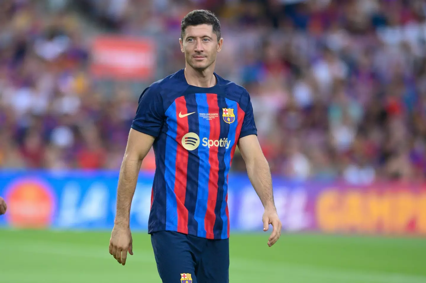 Robert Lewandowski moved to the Camp Nou earlier this summer. (Image