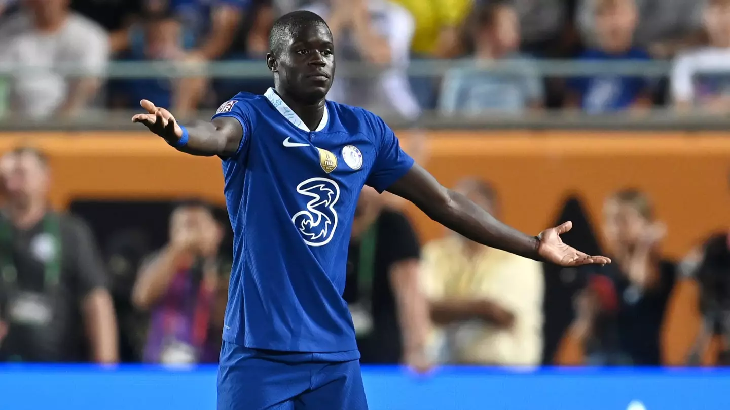 Malang Sarr with his hands up during Arsenal defeat. (Chelsea FC)