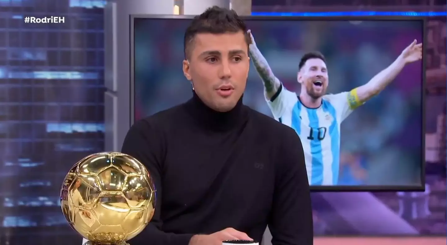 Rodri thinks Lionel Messi is the greatest of all time. Image: El Hormiguero