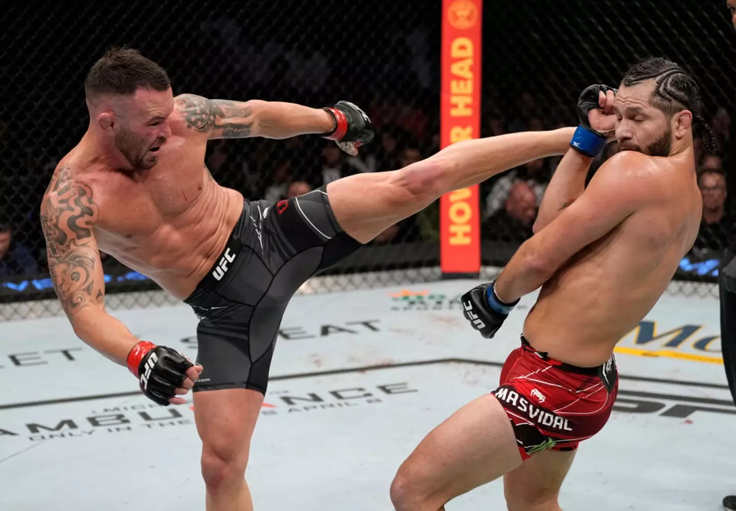 One of Drake's biggest losses came after he backed Jorge Masvidal to beat Colby Convington at  UFC 272 in March 2022. (Image: Getty)