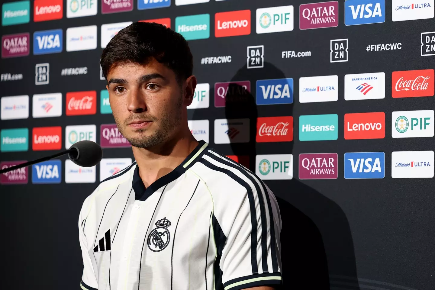 Real Madrid are reportedly ready to offer Brahim Diaz to Liverpool. Image: Getty