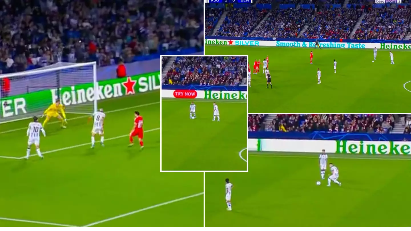 Real Sociedad have been denied the greatest free-kick routine goal ever