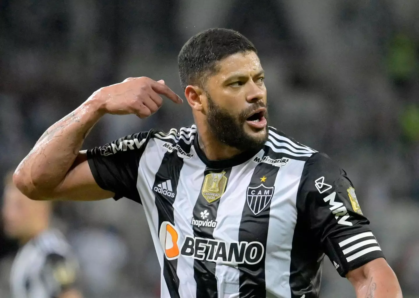 Hulk reacts during a game against Sao Paulo recently. Image: Alamy