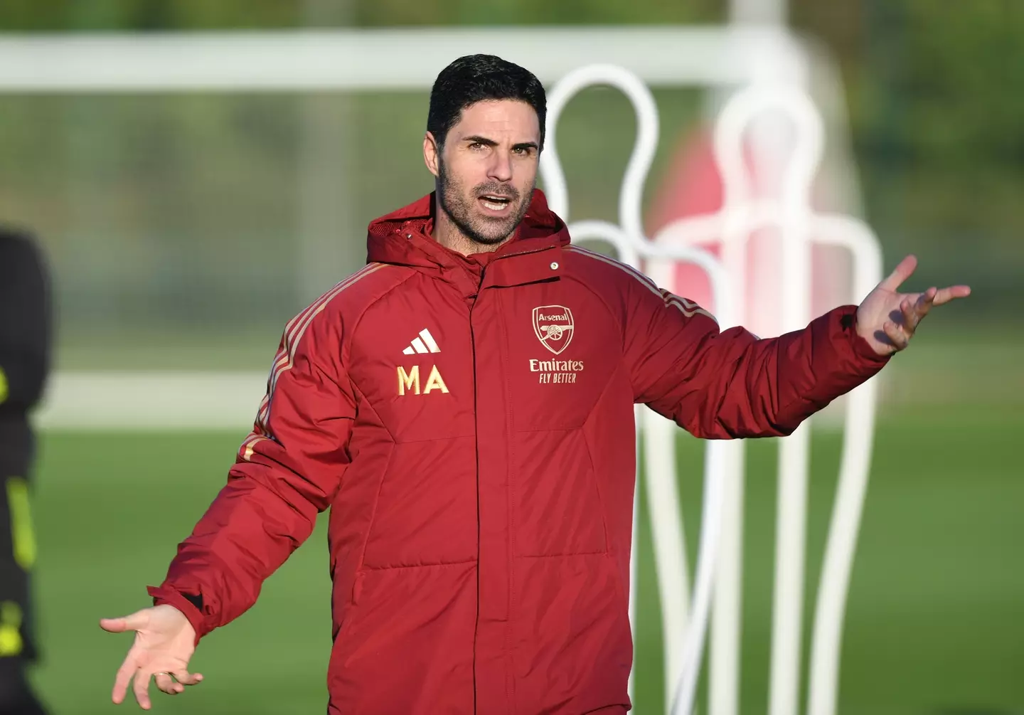 Arteta in Arsenal training. (Image