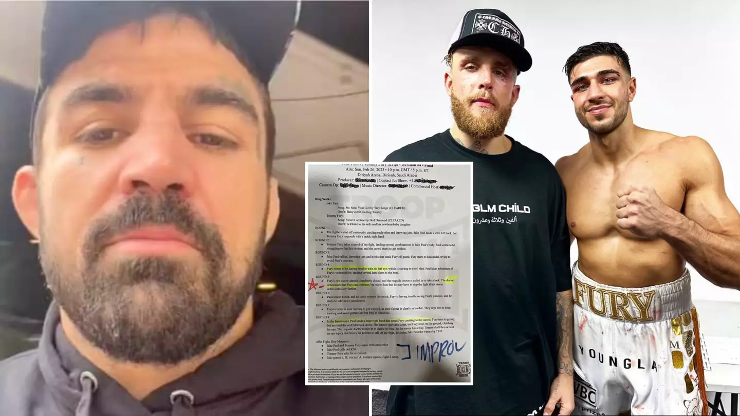 Mike Perry reveals he received an angry message from Jake Paul's coach after tweeting 'fake script' for Tommy Fury fight